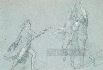 ジョン・シングルトン・コプリー Painting - オランダ提督の降伏のための研究 1798 年の植民地時代のニューイングランドの肖像画 ジョン・シングルトン・コプリー